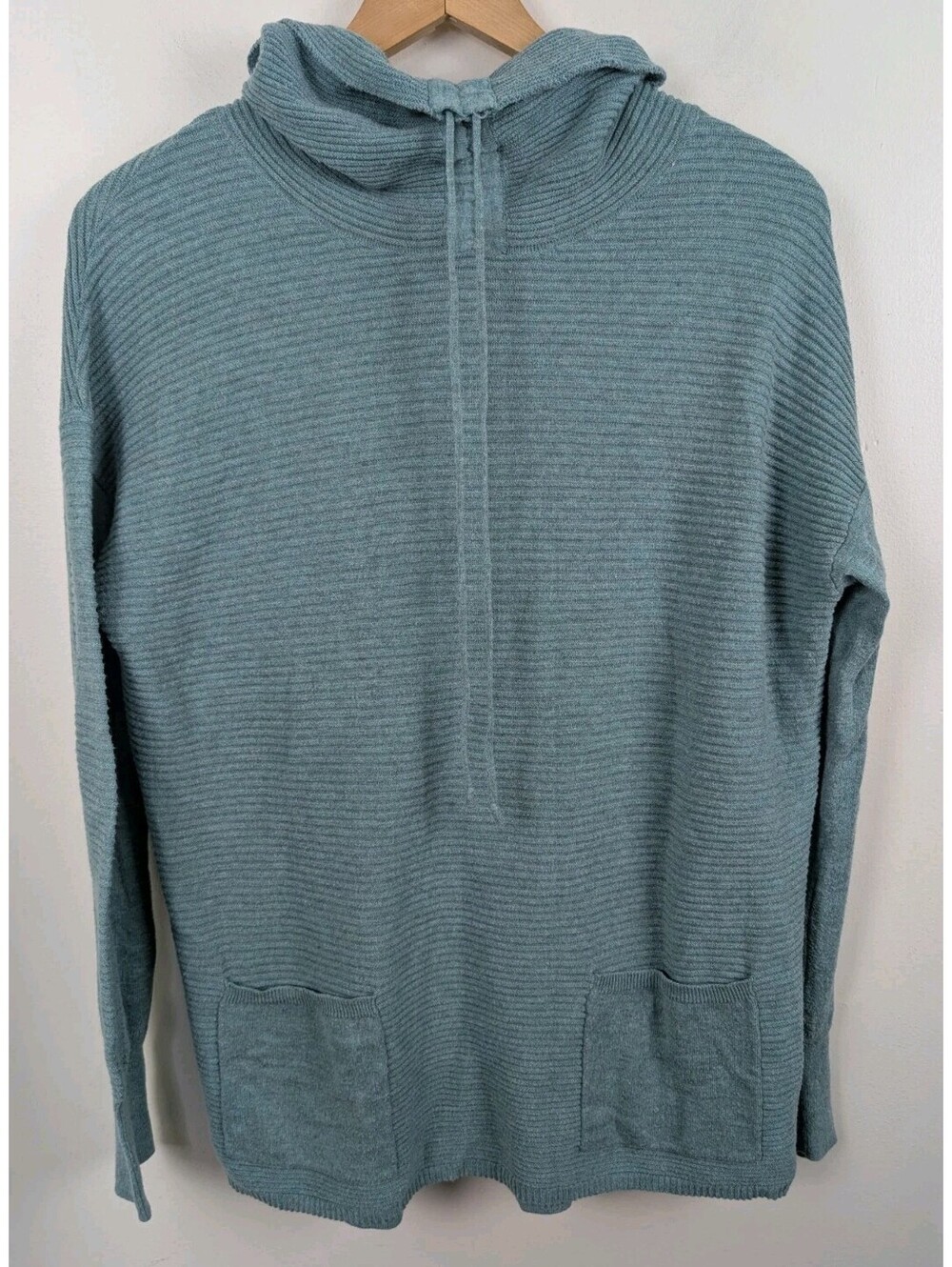 Akini Size Large Blue Sweater Women's L Adjustable Turtleneck